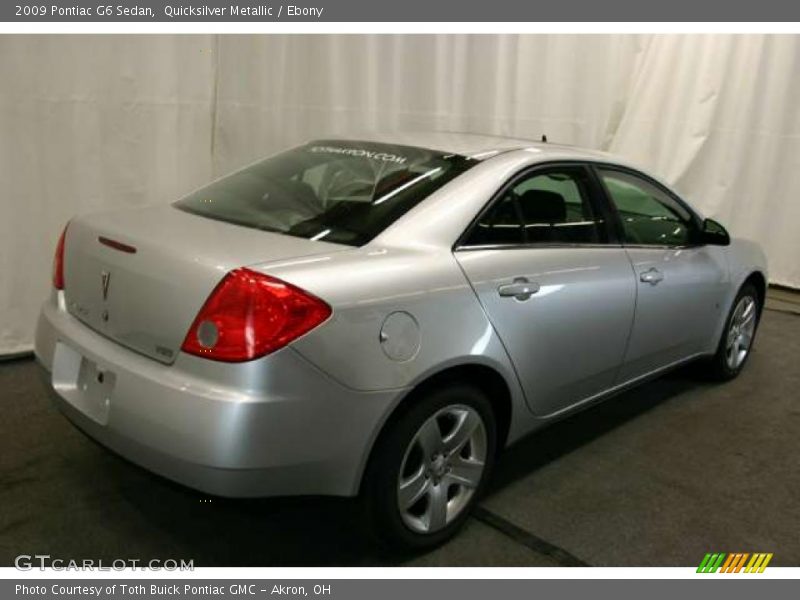 Quicksilver Metallic / Ebony 2009 Pontiac G6 Sedan