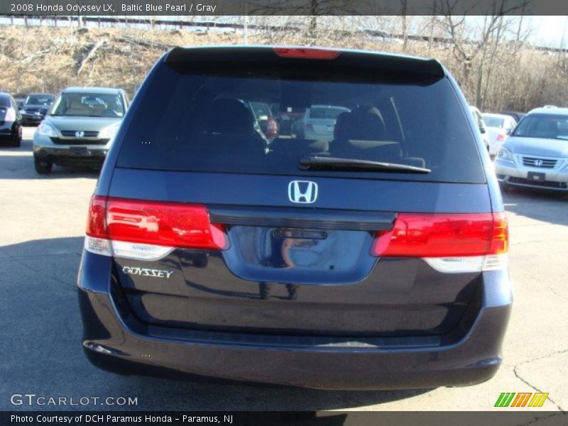 Baltic Blue Pearl / Gray 2008 Honda Odyssey LX