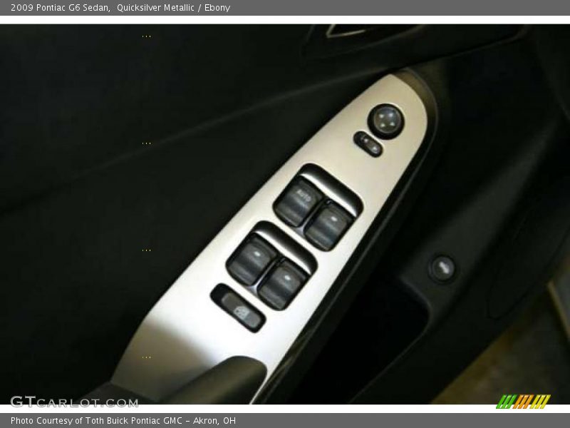 Quicksilver Metallic / Ebony 2009 Pontiac G6 Sedan