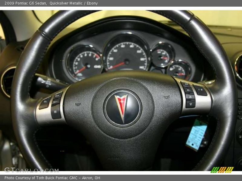 Quicksilver Metallic / Ebony 2009 Pontiac G6 Sedan