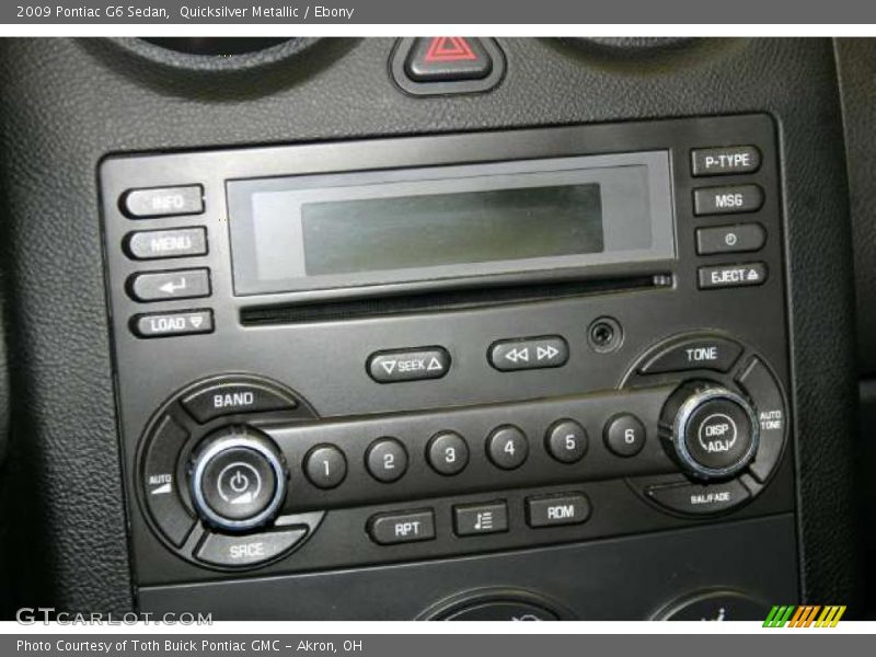 Quicksilver Metallic / Ebony 2009 Pontiac G6 Sedan