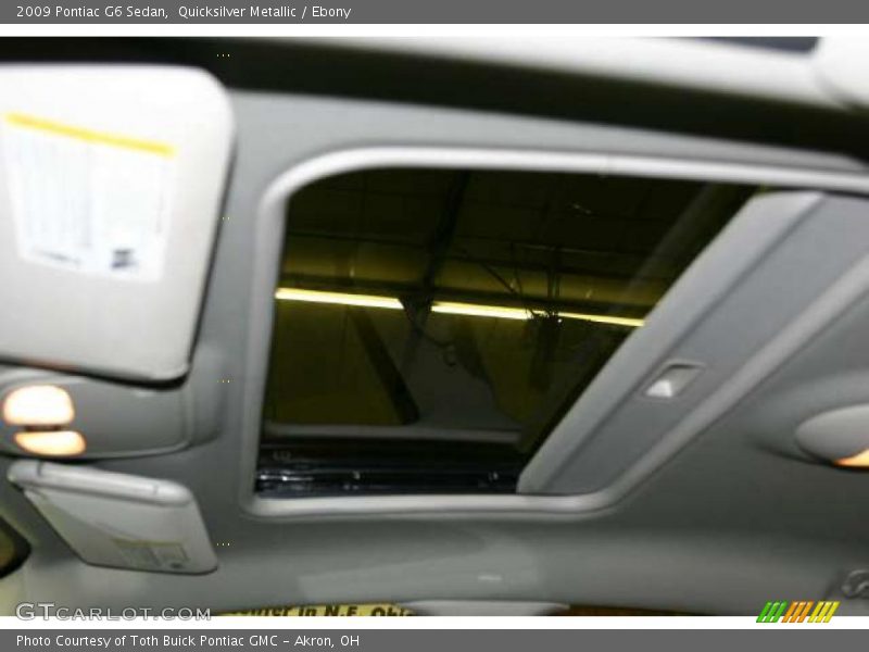 Quicksilver Metallic / Ebony 2009 Pontiac G6 Sedan