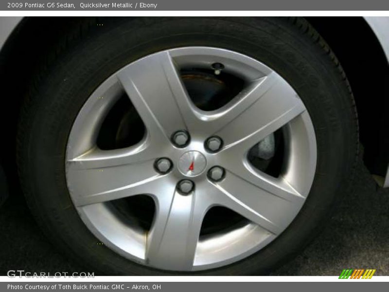 Quicksilver Metallic / Ebony 2009 Pontiac G6 Sedan