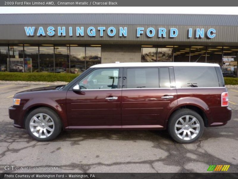 Cinnamon Metallic / Charcoal Black 2009 Ford Flex Limited AWD