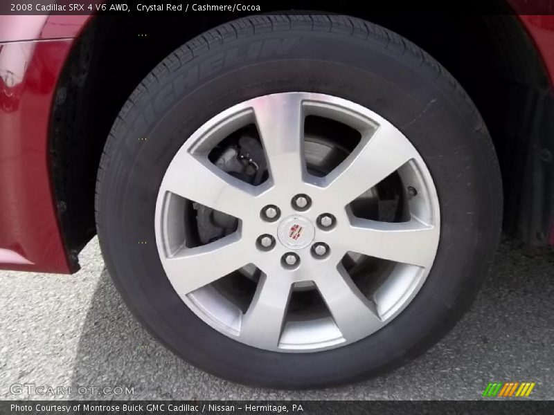 Crystal Red / Cashmere/Cocoa 2008 Cadillac SRX 4 V6 AWD