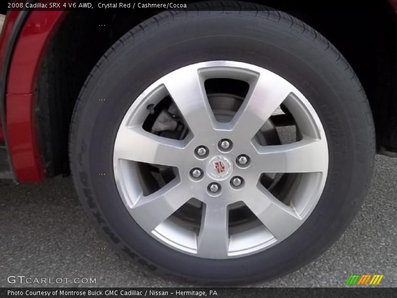 Crystal Red / Cashmere/Cocoa 2008 Cadillac SRX 4 V6 AWD