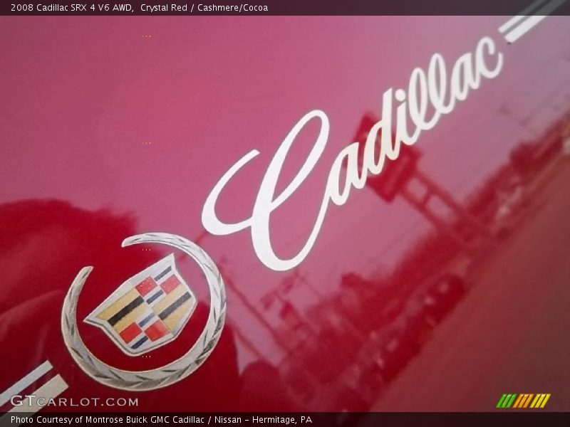 Crystal Red / Cashmere/Cocoa 2008 Cadillac SRX 4 V6 AWD