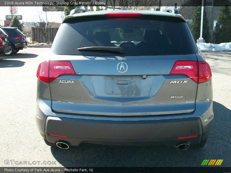Sterling Gray Metallic / Ebony 2008 Acura MDX Technology