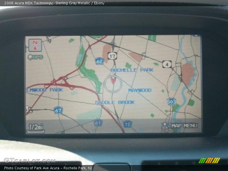 Sterling Gray Metallic / Ebony 2008 Acura MDX Technology