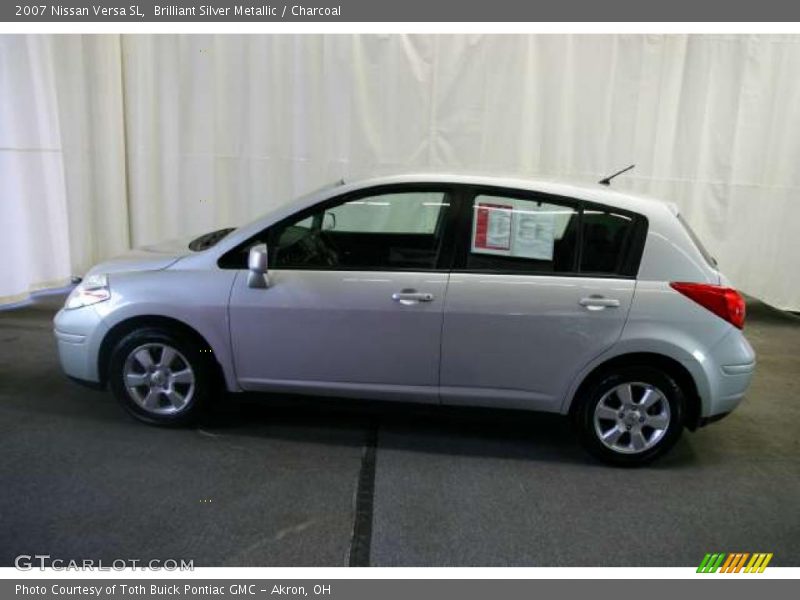 Brilliant Silver Metallic / Charcoal 2007 Nissan Versa SL