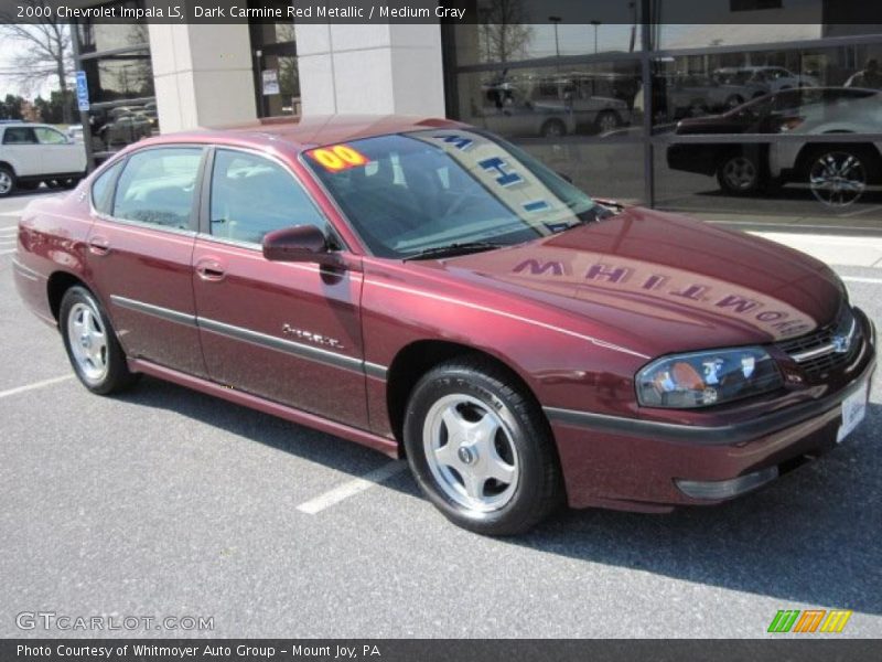 Dark Carmine Red Metallic / Medium Gray 2000 Chevrolet Impala LS