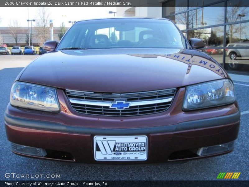 Dark Carmine Red Metallic / Medium Gray 2000 Chevrolet Impala LS