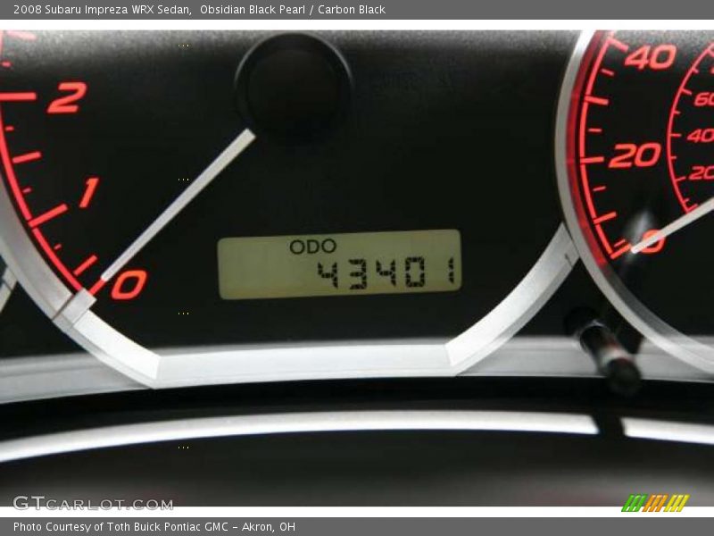 Obsidian Black Pearl / Carbon Black 2008 Subaru Impreza WRX Sedan