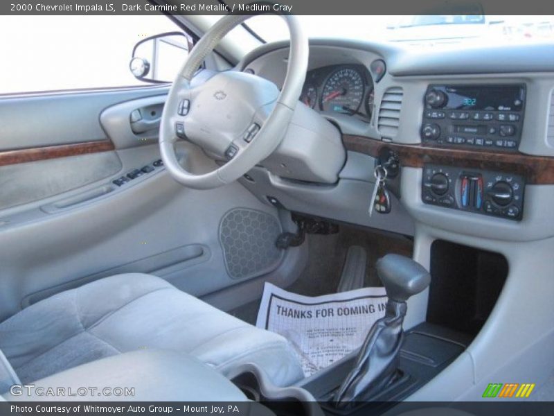 Dark Carmine Red Metallic / Medium Gray 2000 Chevrolet Impala LS