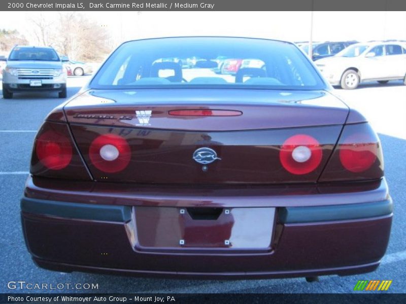 Dark Carmine Red Metallic / Medium Gray 2000 Chevrolet Impala LS