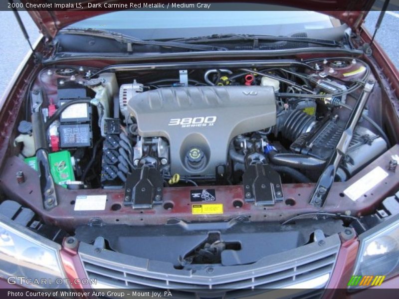 Dark Carmine Red Metallic / Medium Gray 2000 Chevrolet Impala LS