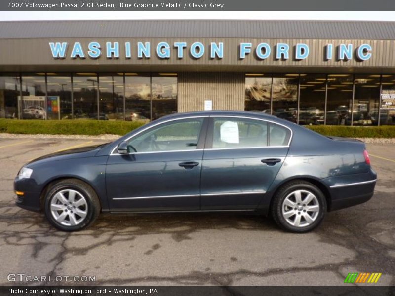 Blue Graphite Metallic / Classic Grey 2007 Volkswagen Passat 2.0T Sedan