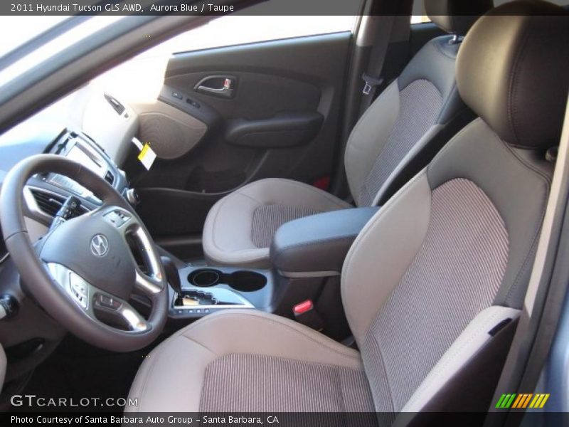 Aurora Blue / Taupe 2011 Hyundai Tucson GLS AWD
