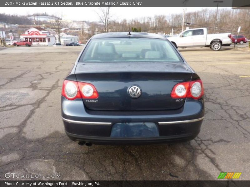 Blue Graphite Metallic / Classic Grey 2007 Volkswagen Passat 2.0T Sedan