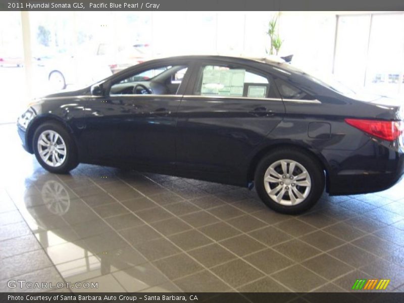 Pacific Blue Pearl / Gray 2011 Hyundai Sonata GLS