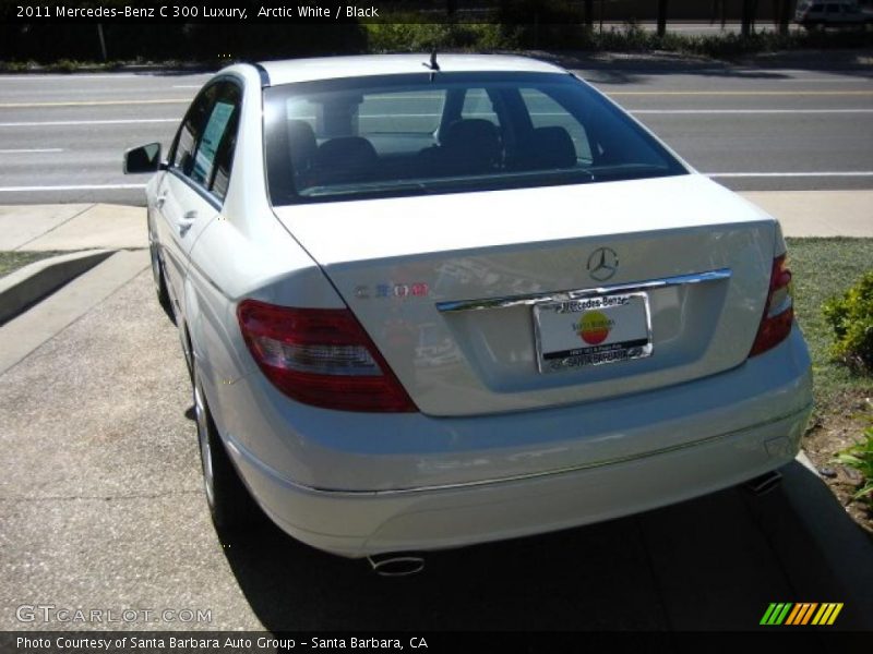 Arctic White / Black 2011 Mercedes-Benz C 300 Luxury