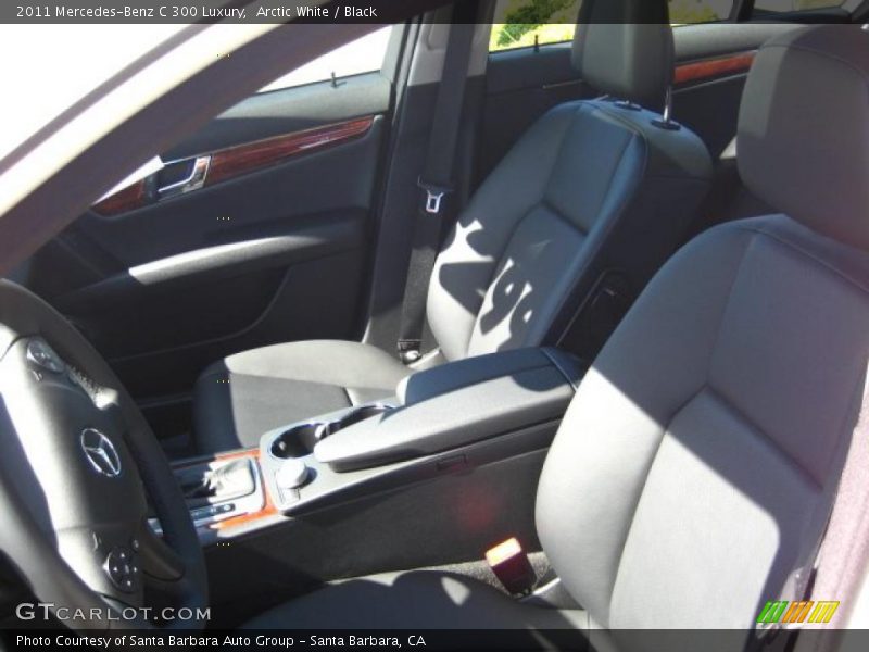 Arctic White / Black 2011 Mercedes-Benz C 300 Luxury