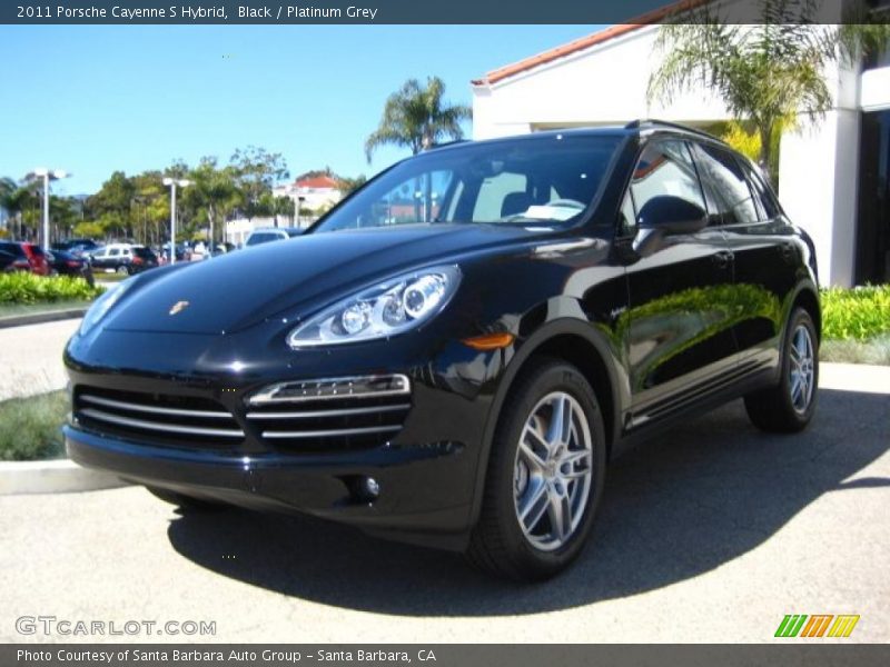 Black / Platinum Grey 2011 Porsche Cayenne S Hybrid