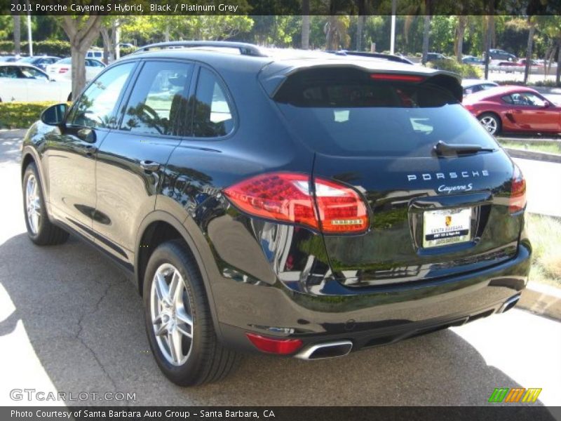 Black / Platinum Grey 2011 Porsche Cayenne S Hybrid