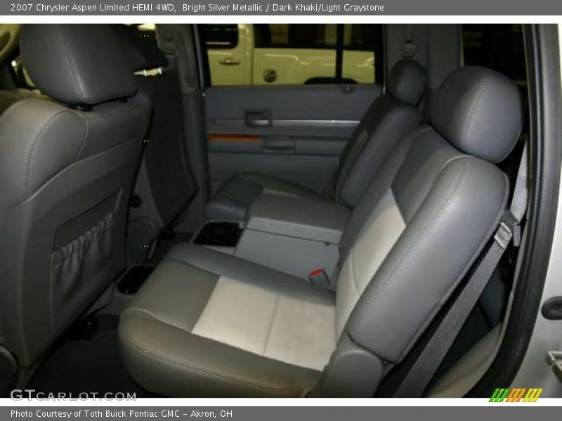Bright Silver Metallic / Dark Khaki/Light Graystone 2007 Chrysler Aspen Limited HEMI 4WD