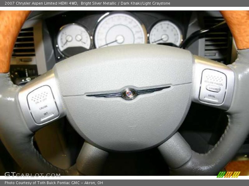 Bright Silver Metallic / Dark Khaki/Light Graystone 2007 Chrysler Aspen Limited HEMI 4WD