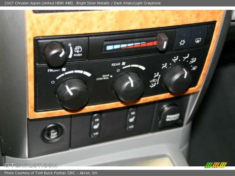 Bright Silver Metallic / Dark Khaki/Light Graystone 2007 Chrysler Aspen Limited HEMI 4WD