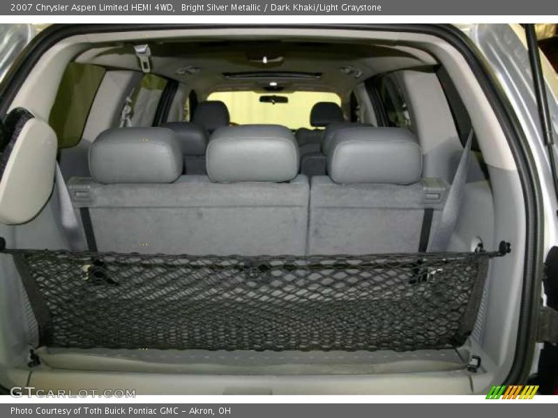 Bright Silver Metallic / Dark Khaki/Light Graystone 2007 Chrysler Aspen Limited HEMI 4WD