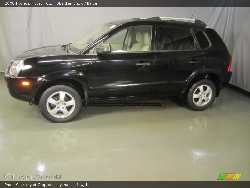 Obsidian Black / Beige 2008 Hyundai Tucson GLS