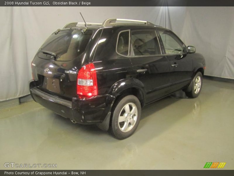 Obsidian Black / Beige 2008 Hyundai Tucson GLS