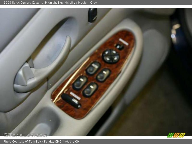 Midnight Blue Metallic / Medium Gray 2003 Buick Century Custom