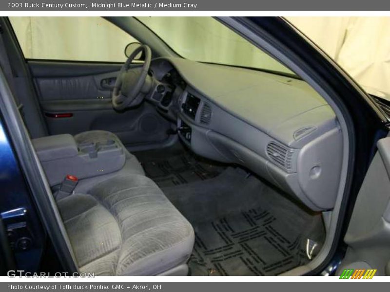 Midnight Blue Metallic / Medium Gray 2003 Buick Century Custom