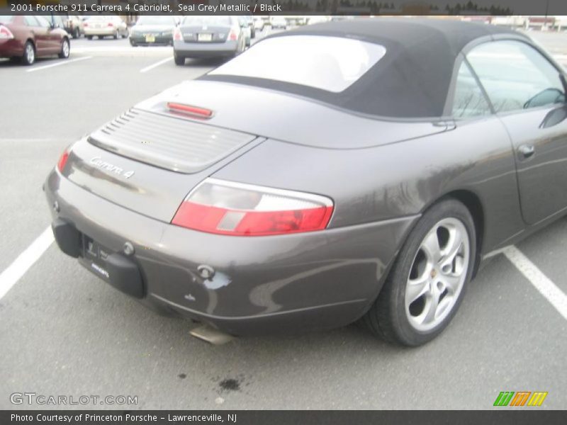 Seal Grey Metallic / Black 2001 Porsche 911 Carrera 4 Cabriolet