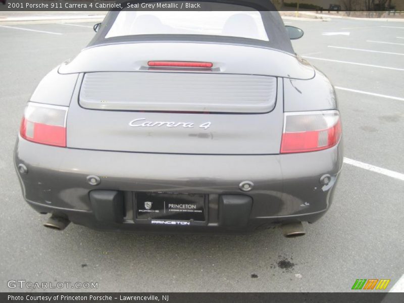 Seal Grey Metallic / Black 2001 Porsche 911 Carrera 4 Cabriolet