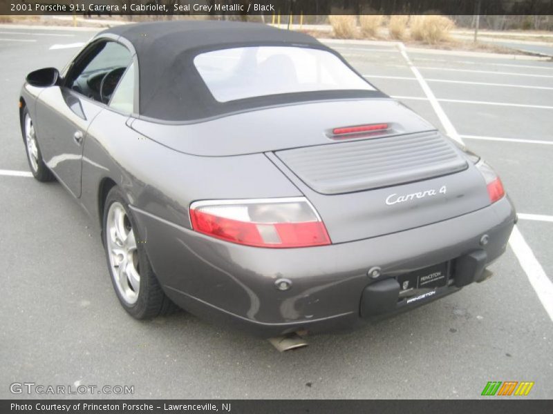 Seal Grey Metallic / Black 2001 Porsche 911 Carrera 4 Cabriolet