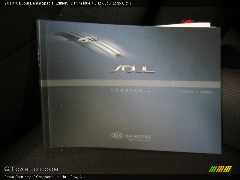 Denim Blue / Black Soul Logo Cloth 2010 Kia Soul Denim Special Edition