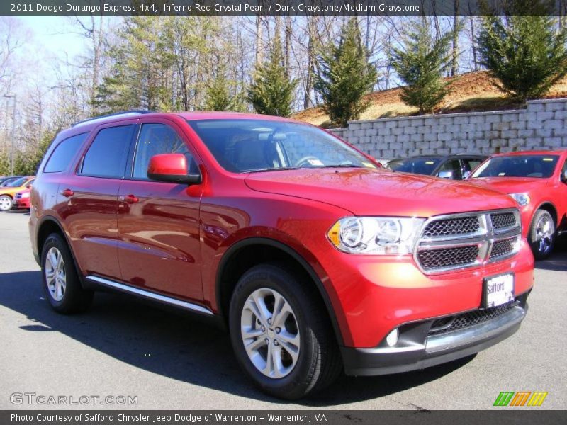 Inferno Red Crystal Pearl / Dark Graystone/Medium Graystone 2011 Dodge Durango Express 4x4