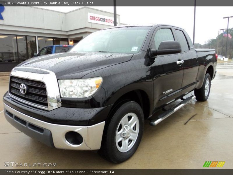 Black / Beige 2007 Toyota Tundra SR5 Double Cab