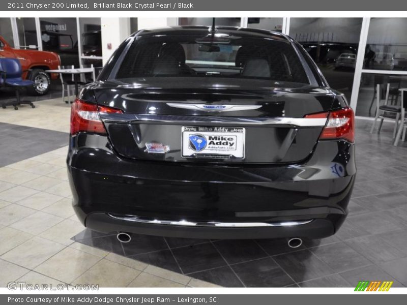 Brilliant Black Crystal Pearl / Black 2011 Chrysler 200 Limited