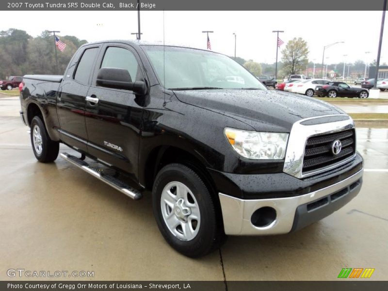 Black / Beige 2007 Toyota Tundra SR5 Double Cab