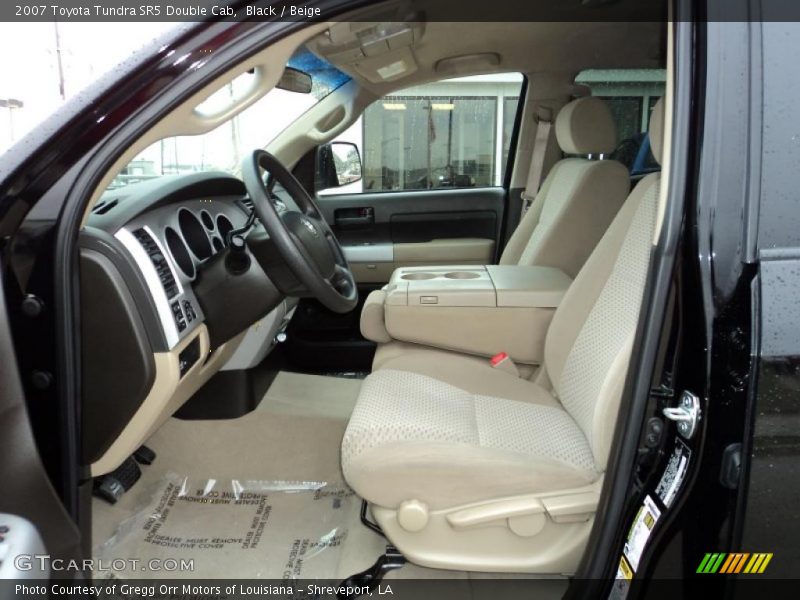 Black / Beige 2007 Toyota Tundra SR5 Double Cab