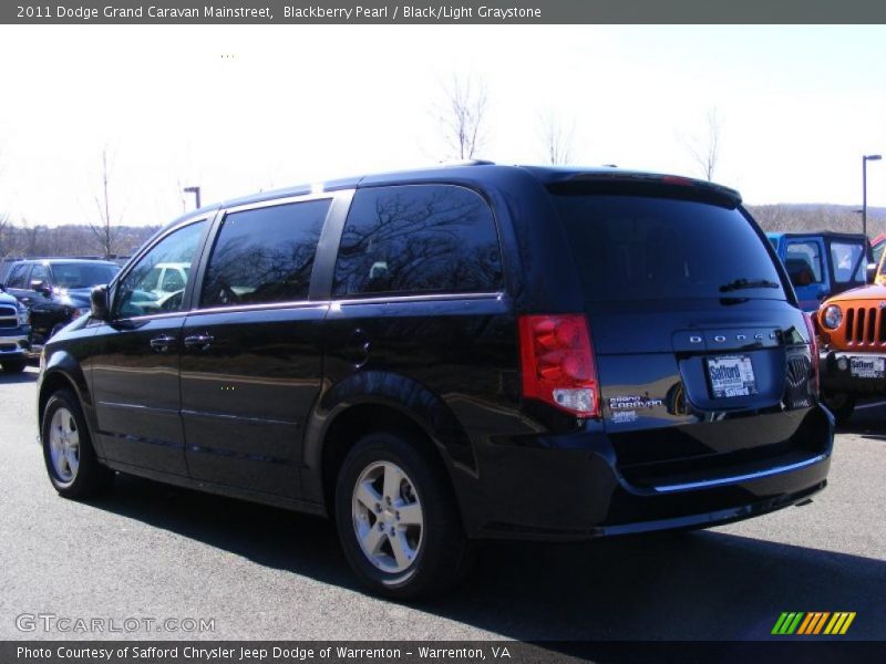 Blackberry Pearl / Black/Light Graystone 2011 Dodge Grand Caravan Mainstreet