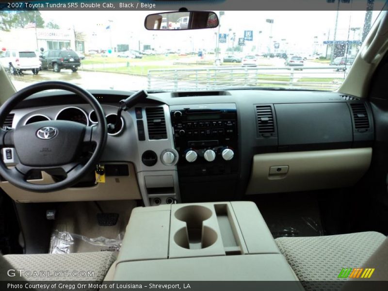 Black / Beige 2007 Toyota Tundra SR5 Double Cab