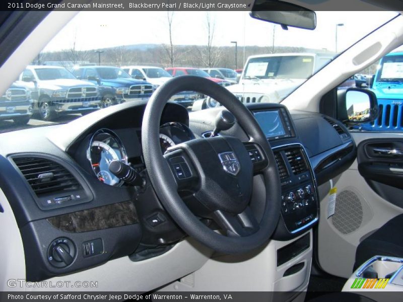 Blackberry Pearl / Black/Light Graystone 2011 Dodge Grand Caravan Mainstreet