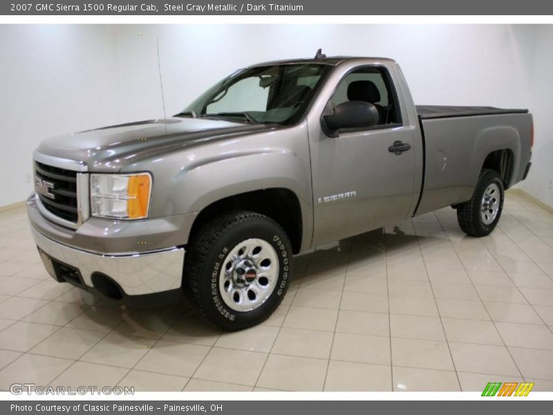 Steel Gray Metallic / Dark Titanium 2007 GMC Sierra 1500 Regular Cab