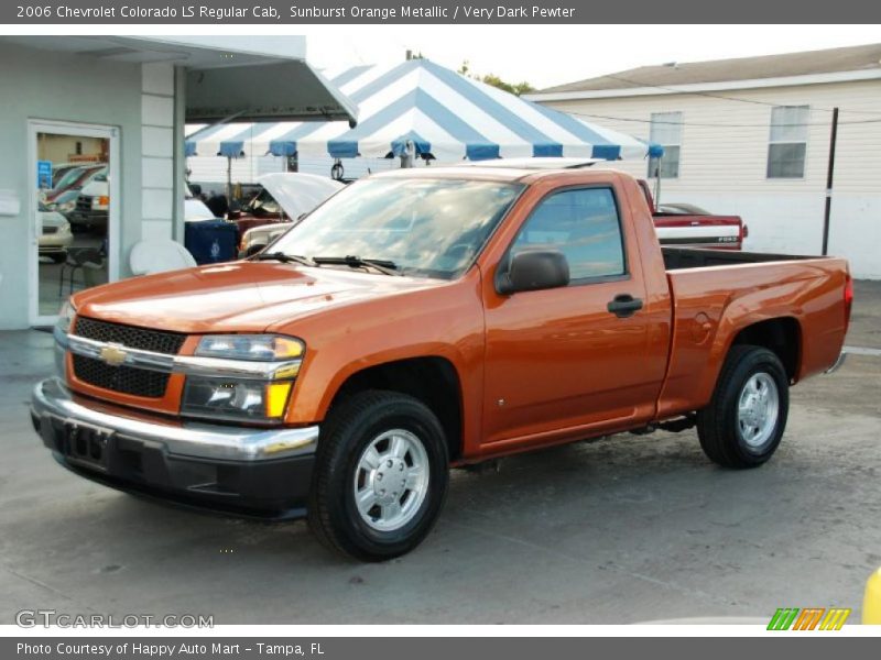 Sunburst Orange Metallic / Very Dark Pewter 2006 Chevrolet Colorado LS Regular Cab
